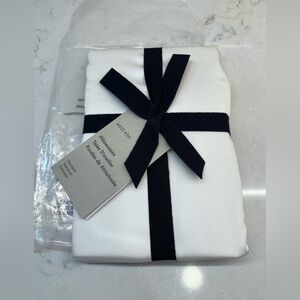 NEW West Elm White Pillowcase Tencel Standard Set of 2